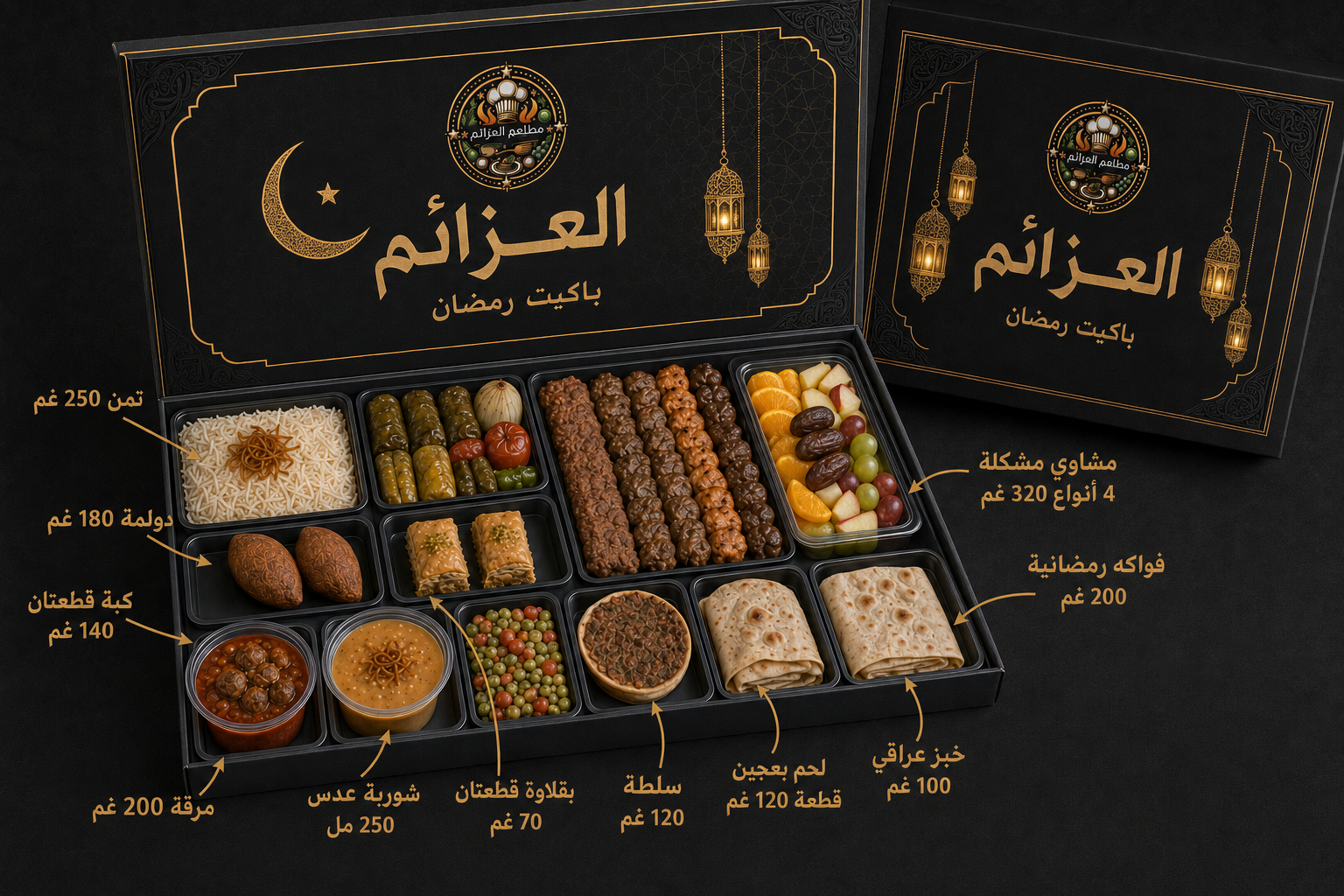 Luxus-Ramadanbox mit Fruchtfach